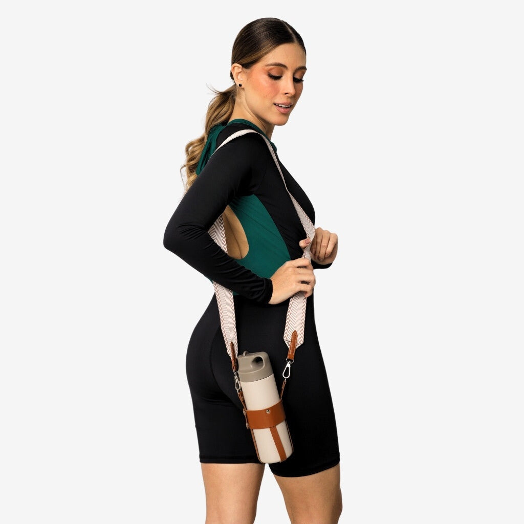 Termo Deportivo Con Funda Auryn Nude Marrón